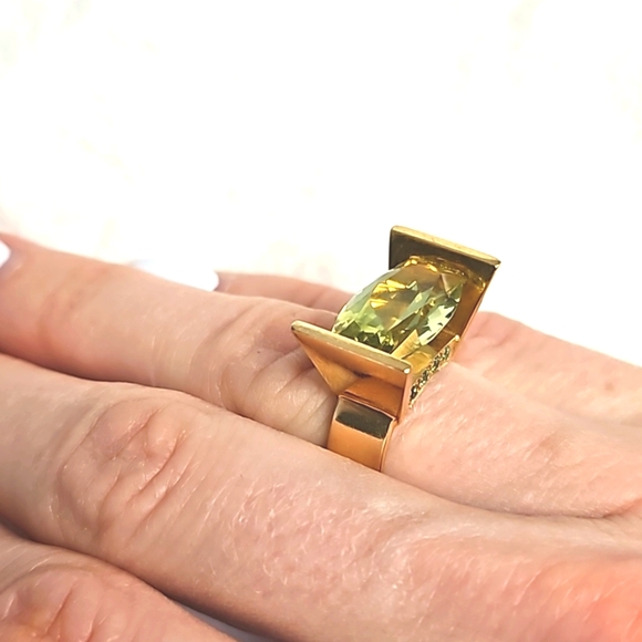 Ladies 14k cocktail ring - Size 6 - Picture 5 of 12